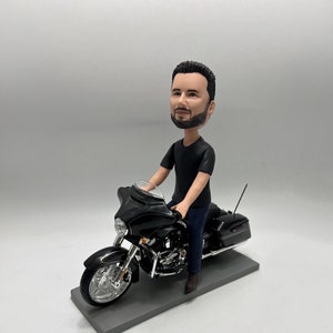 Personalized Motorcycle Bobblehead – Creative Gift for Motorcycle Fans, Biker Clubs, or Birthday Celebrations,custom motorcycle bobblehead,