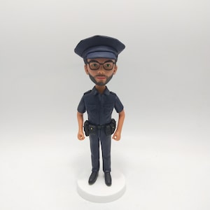 Custom Police Bobblehead - Personalized law enforcement souvenirs, unique handmade gifts for police officers,figurine policier,police bobble