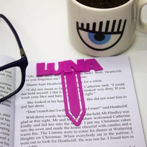 3D Printing Bookmark, 100% Personalized Bookmark For You, Mark The Pages Of Your Books, 23 Color Options, Custom Name, Gift İdea