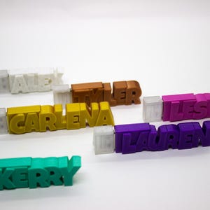 3D Printing Custom USB Flash Drive 16/32/64/128 GB, Personalized USB Drive, 23 Color Options, Custom Name, Transparent Dot Matte Gift Bag
