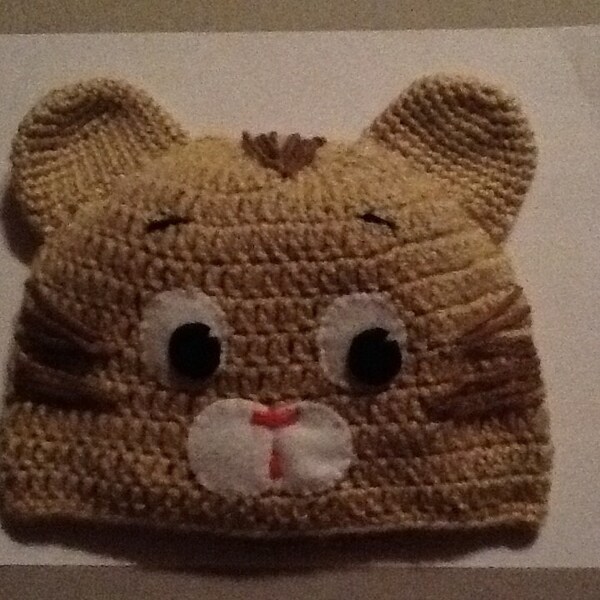 Daniel the Tiger - inspired Crochet Hat  - Christmas gift