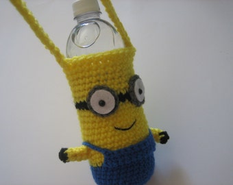 Water Bottle Holder Inspired by Minion Movie - Vacation-Travel-Halloween