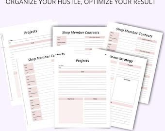 SIDE HUSTLE PLANNER, Business Organizer, Productivity Journal, Income Tracker, Time Management Guide, Plan, Grow Your Side Business Journal