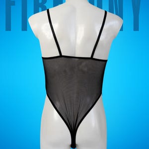 Sexy Mens Mesh Bodysuit, Black Fishnet Bodysuit for Men, Mens lingerie, Gay lingerie, Men bodysuit leotard, Sheer man underwear, Gay clothes image 2