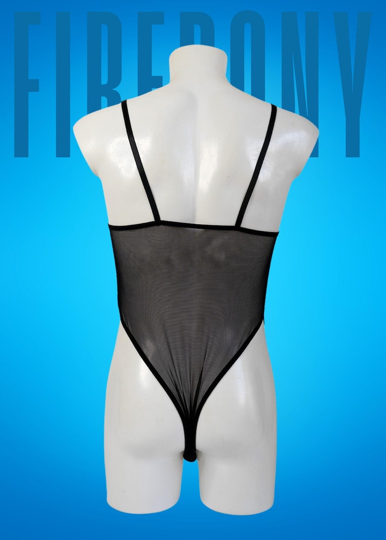 Sexy Mens Mesh Bodysuit, Black Fishnet Bodysuit for Men, Mens lingerie, Gay lingerie, Men bodysuit leotard, Sheer man underwear, Gay clothes image 2