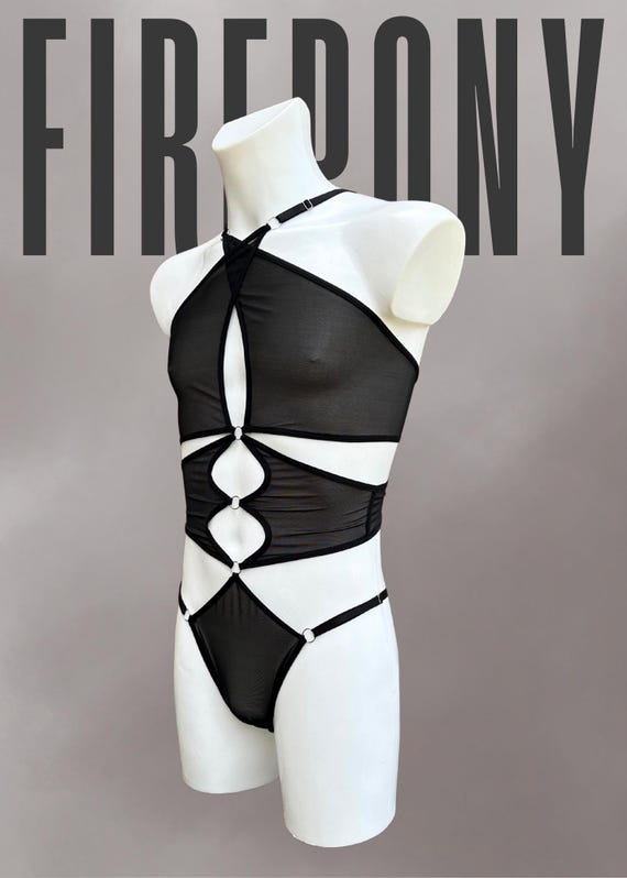Fishnet Bodysuit for Men  Mens Lingerie Femboy, See Through Mesh Bodysuit,  Gay Clubwear, Sexy Sissy Lingerie - Etsy