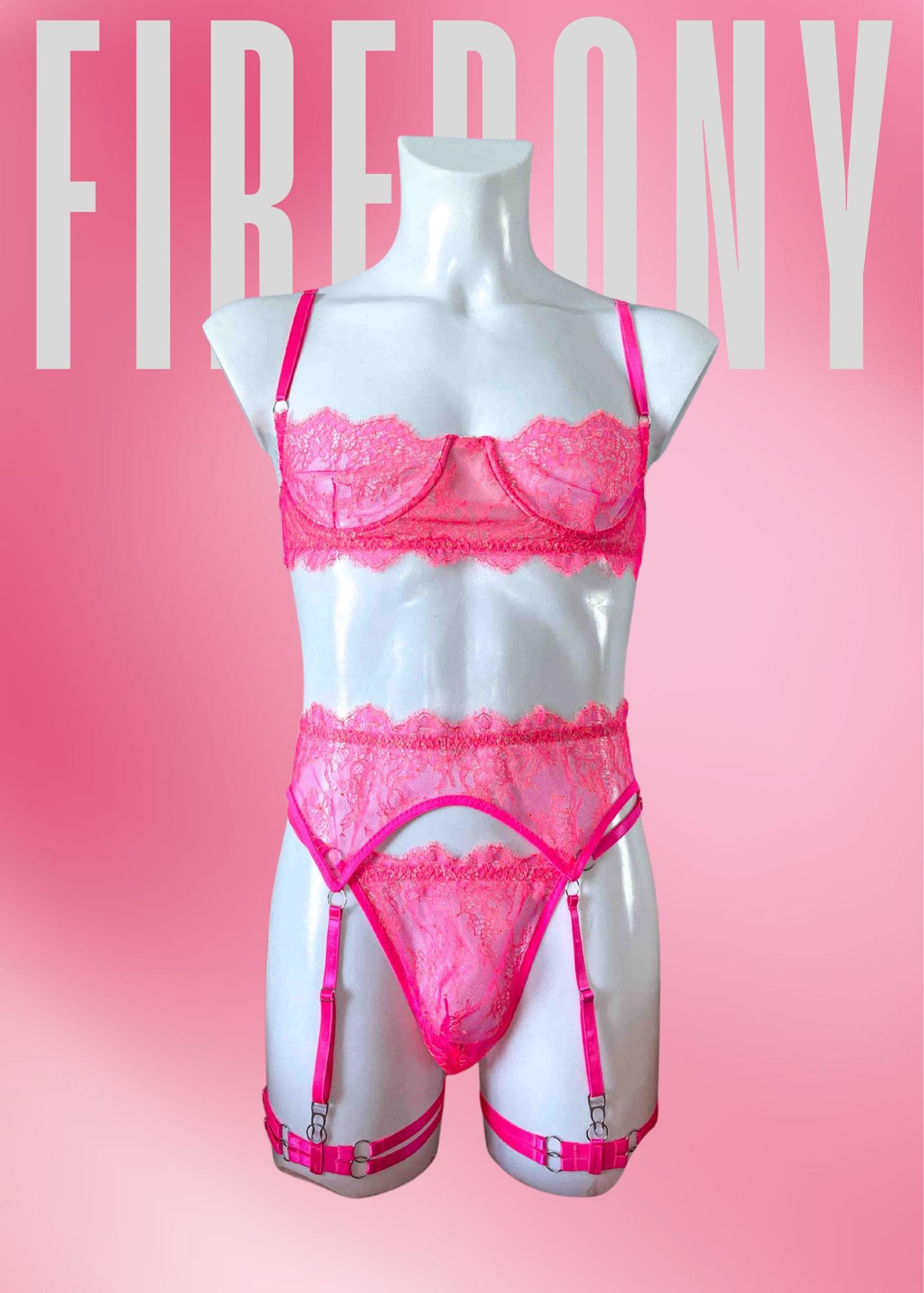 Orange Bra and Thong