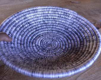 Cestino africano in sisal intrecciato a mano / Decorazione da parete boho, fruttiera - BlueLines
