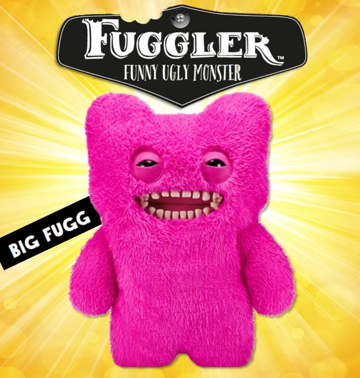 Fuggler Bigg Fugg Mr Buttons Soft Toy - 45cm Brand New! - Etsy
