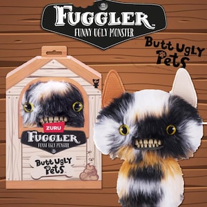 Fuggler Butt Ugly Pets Cheezee Calico Cat - 20205 - BRANDNEU - offizielles Produkt