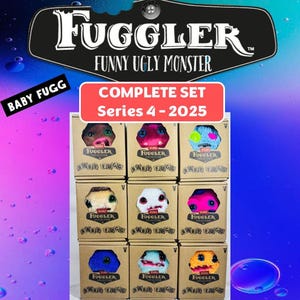 SERIES 4 - COMPLETE SET of 9 - 2025 Fuggler Baby Fugg Soft Toy Full Set Brand New