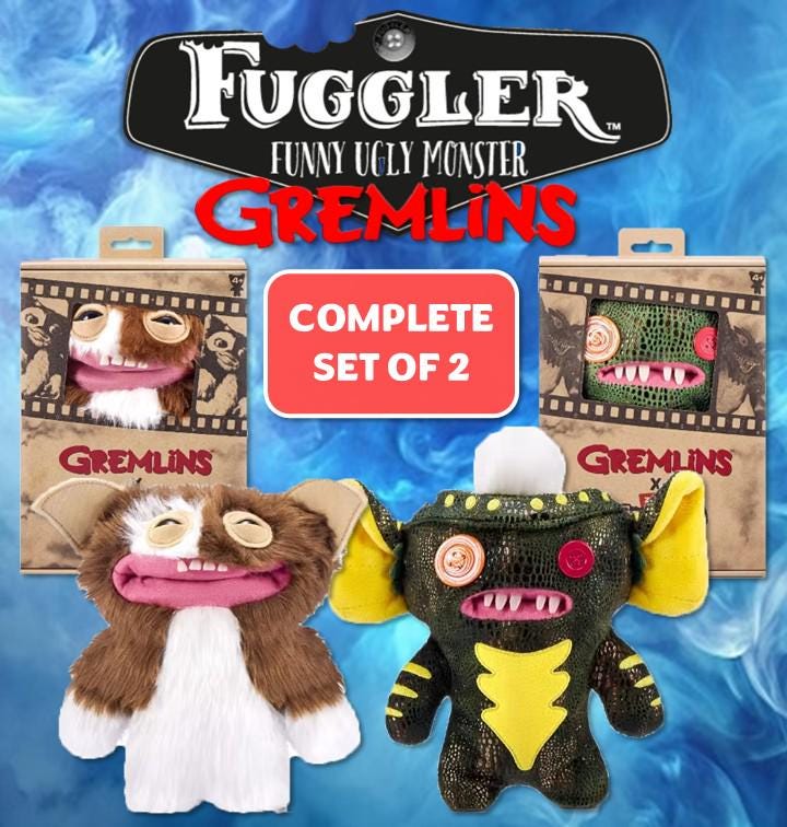 【日本未発売】　Gremlins x Fuggler ぬいぐるみ2体セット 日本未発売】 Gremlins x Fuggler ぬいぐるみ2体セット
