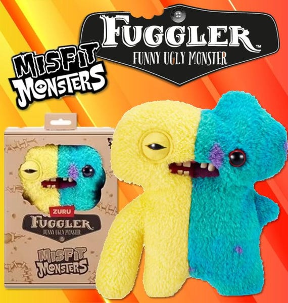 Fuggler Misfit Monsters Squidgetooth Soft Toy Brand New - Genuine