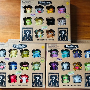 Juego de minifiguras coleccionables de Fuggler x 36 (3 x juegos de 12) Nuevo y sellado