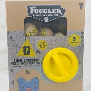 Máquina expendedora sorpresa mini Fuggler, monstruo divertido y feo. Stock original.
