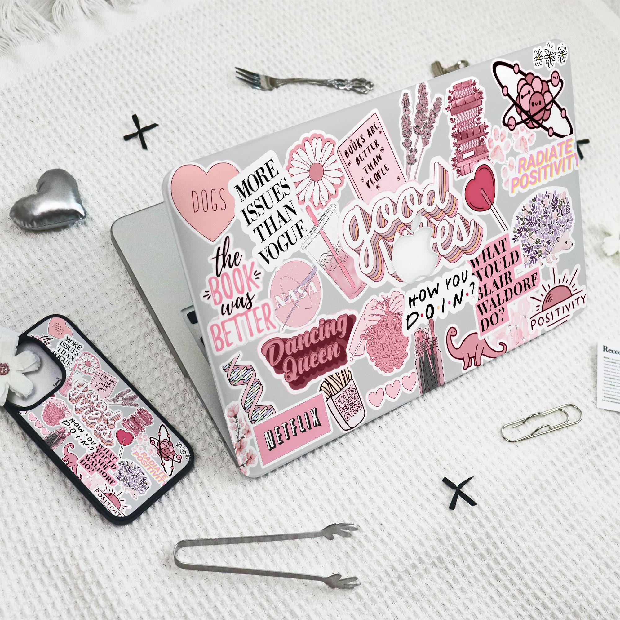 Pink Aesthetic Collage MacBook Case for Air 15 Laptop Cover for Mac Pro 13 14 15 16 2020-2024/Phone Case For iPhone 16 15 14 13 Pro Max/Plus