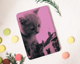 Cat Landscape Kindle Case,PaperWhite 6.8'' 5/7/8/10th Cover,Clear Back Sleeve,Colorsoft KPW6 Gen11 2019/2024 Personalized Gift for Her