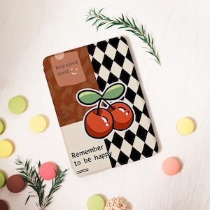 Inspiring Cherry Kindle Case,PaperWhite 6.8&#39;&#39; 5/7/8/10th Cover,Clear Back Sleeve,Colorsoft KPW6 Gen11 2019/2024 Personalized Gift for Her