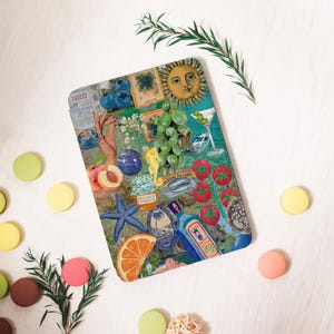 Eclectic Collage Kindle Case,PaperWhite 6.8&#39;&#39; 5/7/8/10th Cover,Clear Back Sleeve,Colorsoft KPW6 Gen11 2019/2024 Personalized Gift for Her