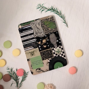 Vintage Collage Kindle Case,PaperWhite 6.8&#39;&#39; 5/7/8/10th Cover,Clear Back Sleeve,Colorsoft KPW6 Gen11 2019/2024,Personalized Gift for Her