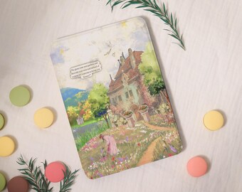 Romantic Garden Kindle Case,PaperWhite 6.8'' 5/7/8/10th Cover,Clear Back Sleeve,Colorsoft KPW6 Gen11 2019/2024,Personalized Gift for Her