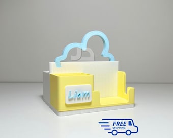 Yoto Mini Storage with Cloud Handle & Card Organizer | Customizable Kids Audio Accessories | Adventure Jacket Compatible