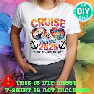 Ready to Press Iron On – Personalized Ship Birthday Design – Cruise Shirt Decoration Custom Cruise Name DTF Transfer –