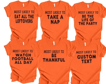 Family Thanksgiving Matching DTF Custom Funny Phrases Holiday Tradition, Turkey Day Tops,Thanksgiving Family Outfits, iron on ready to press