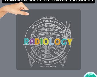 Radiology-Themed T-Shirt for Medical Professionals: Unisex Fit & Durable Print with Vibrant Anatomy Graphics | DTF | christmas dtf