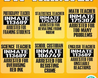 Funny Matching Halloween Party dtf,Custom Inmate Teacher Prisoner Costume Halloween dtf , County Jail Inmate Halloween Costume dtf, iron on