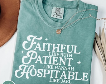 Funny Biblical Womanhood T-Shirt for Her Women Religious Shirt Christian Scripture Shirt Womens Ministry Gift Jael Theologian Anti-feminist