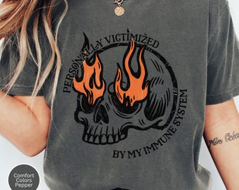 Komfort Farben Shirt Lustiges Autoimmunkrankheit Geschenk für chronisch kranker Freund Rheumatoide Arthritis Seltenes Krankheitsbewusstsein Medizinisches Zebra