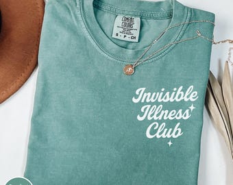 Funny Invisible Illness, Rare Disease Comfort Colors Shirt, Spoonie Merch, Chronic Illness Tshirt, Flare Day, Medical Mystery, Womens Tee