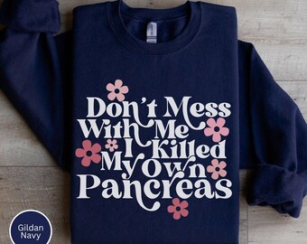 Kinder / Jugend Diabetes Sweatshirt, Lazy Pankreas Club, Typ 2 Diabetes, Diabetes Rundhalsausschnitt, Typ 1 Diabetes Bewusstsein, Typ 1