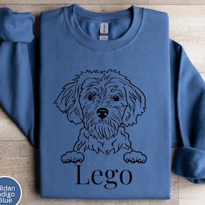 CUSTOM Name Cavapoo Sweatshirt, Cavapoo Sweatshirt, Cavapoo Christmas Gift, Cavapoo Lovers, Mini Cavapoo, Cavapoo Mom Gift, Trendy Doodle