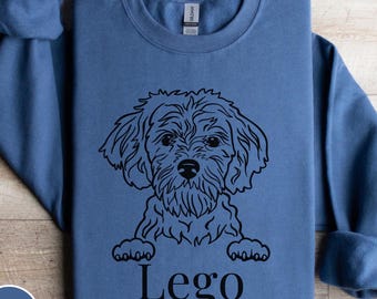 BENUTZERDEFINIERTE Name Cavapoo Sweatshirt, Cavapoo Sweatshirt, Cavapoo Weihnachtsgeschenk, Cavapoo-Liebhaber, Mini Cavapoo, Cavapoo Mom Geschenk, Trendy Doodle
