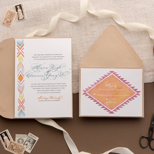 Southwest Wedding Invitations - Etsy
