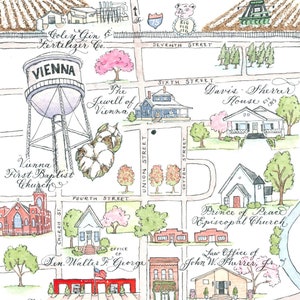 Individuelle Hochzeitskarte von Robyn Love, teilweise im Aquarellstil