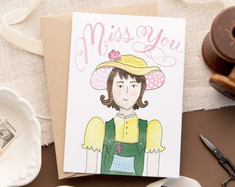 Miss You Gardener Card -- Single Card, Set of 4, and Luxury Box Set of 10