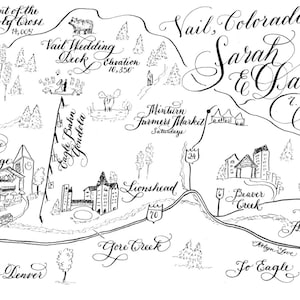 Kalligraphie Hochzeitskarten für Hochzeiten und besondere Anlässe Schwarz-Weiß-Design