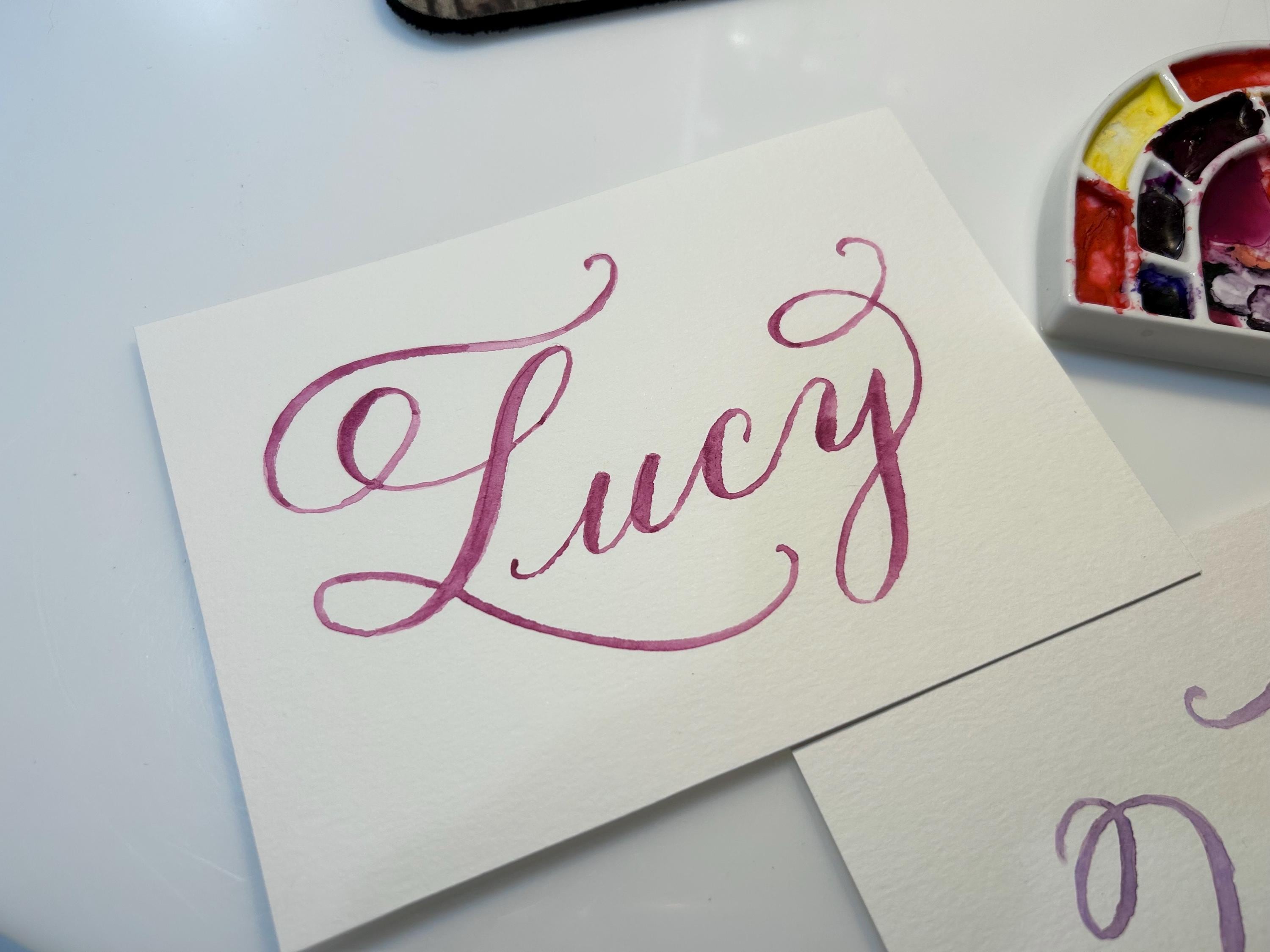 Personalized Calligraphy Name Print for Framing by Robyn Love FREE ...
