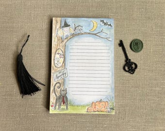 Halloween Woodland Notepad - 50 sheet notepad