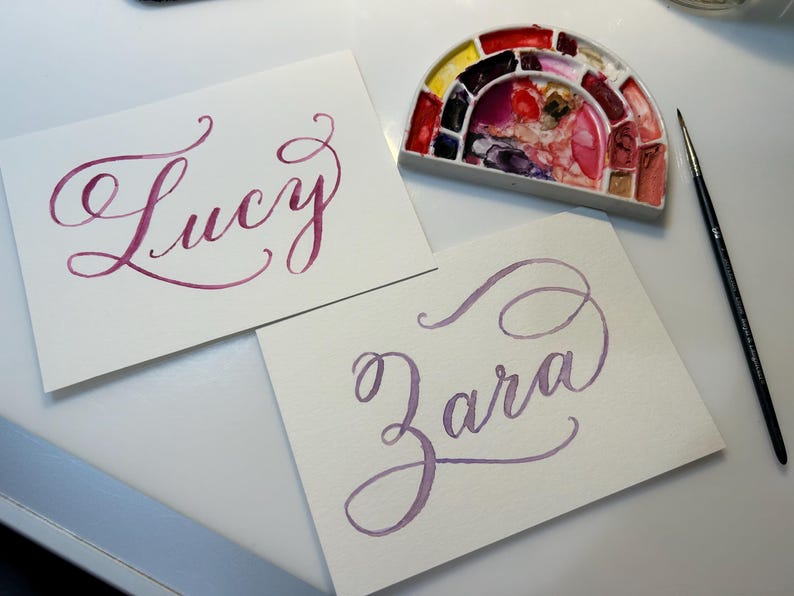 Personalized Calligraphy Name Print for Framing by Robyn Love FREE ...