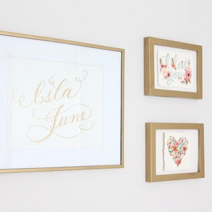 Personalized Calligraphy Name Print for Framing by Robyn Love FREE SHIPPING
