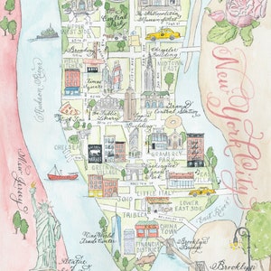 Watercolor Map Prints Personalization image 5