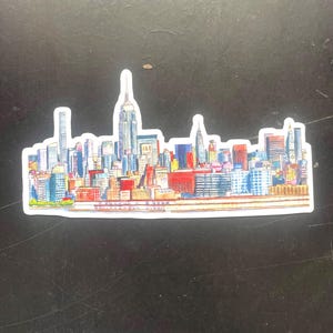 New York City Skyline Aufkleber - Wasserfest