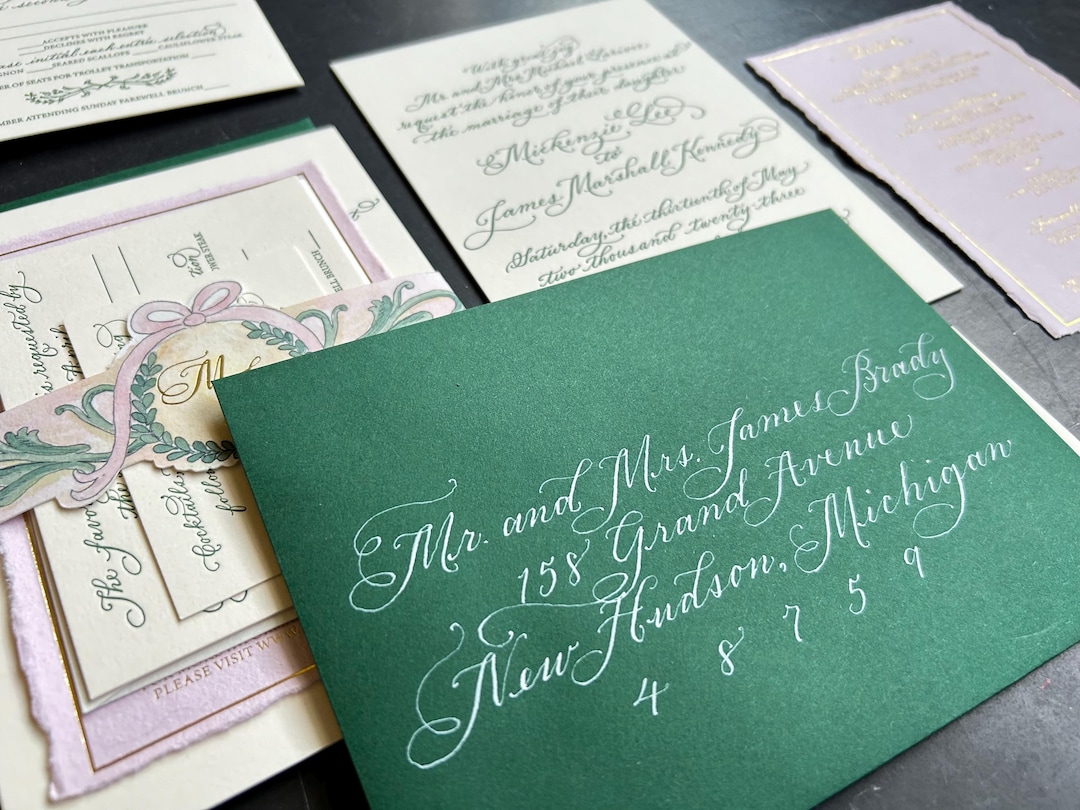 Calligraphy Handwritten Envelope Addressing - Professional Calligrapher ...