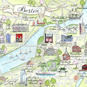 Watercolor Map Prints Personalization image 9