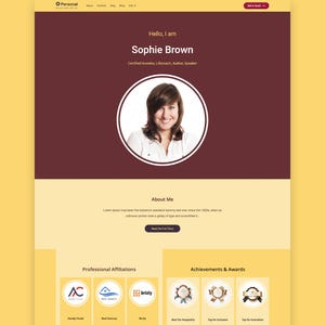Minimalist Elementor Template for Personal Portfolio Lifestyle Trainer eCommerce Business Freelancer Blog | Plus a Free WordPress Theme