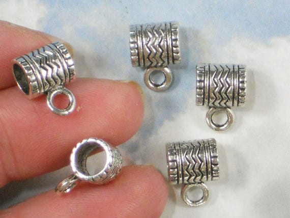 6 I love quilting charms antique silver tone P531